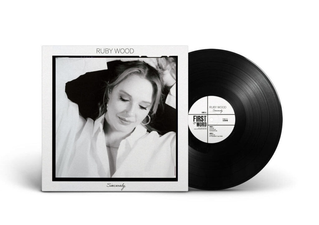 Vinyl copy of the Sincerely album by Ruby Wood