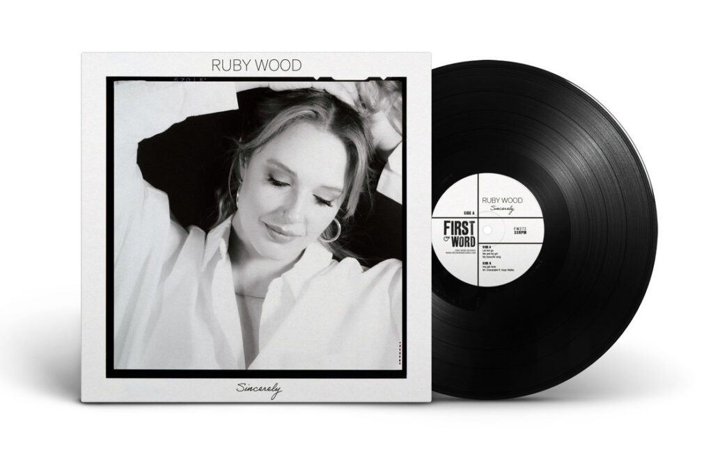 Vinyl copy of the Sincerely album by Ruby Wood